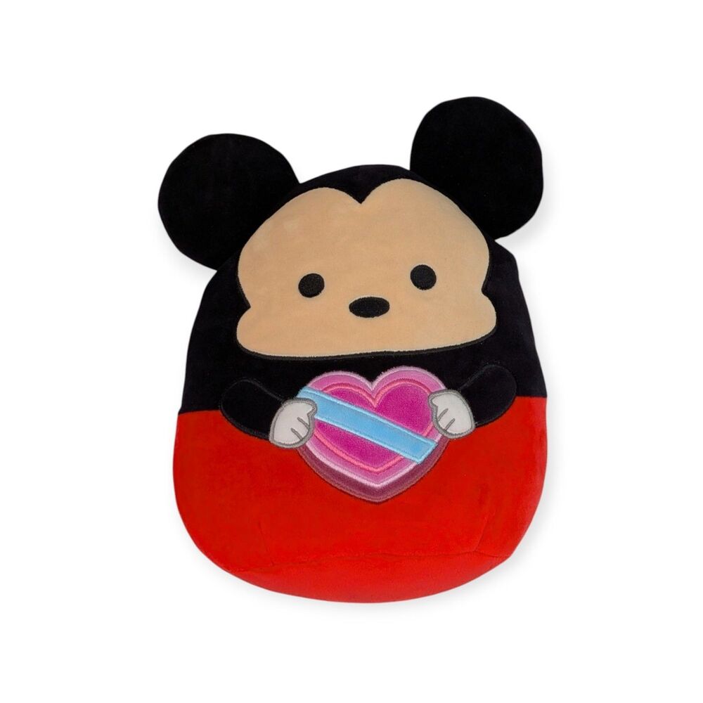 Squishmallows Official Kellytoy Plush Mickey Valentines Squishy Soft Plush NWT